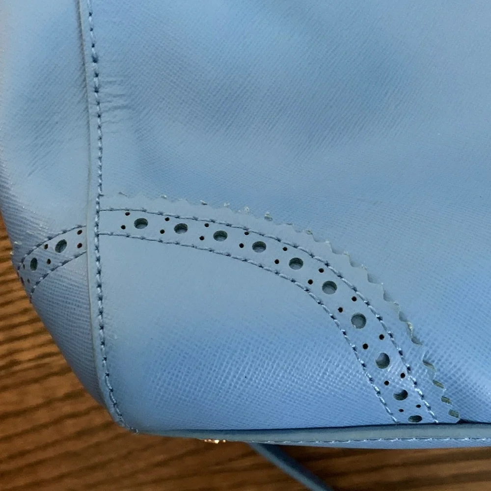 LAST CHANCE! Tory Burch Blue Leather Robinson Spectator Satchel Handbag